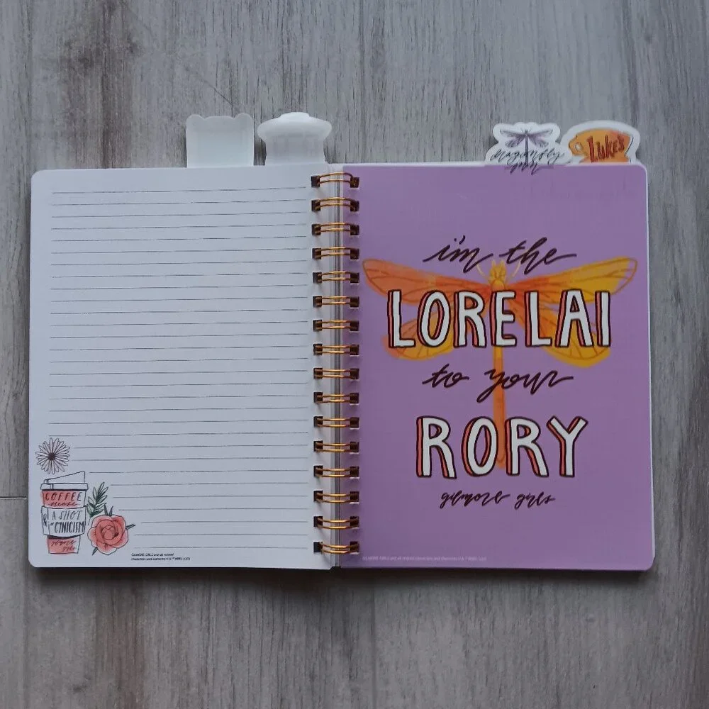 New Gilmore Girls 25th Anniversary Spiral Notebook Life's Short Talk Fast Pink